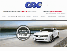 Tablet Screenshot of lincolncustomauto.com